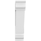 Ekena Millwork Standard Traditional Architectural Grade PVC Bracket with Traditional Ends, 5"W x 24"D x 24"H BKTP05X24X24TRA01 - alternate 3